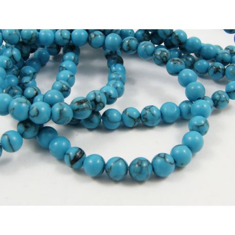 Synthetic turquoise beads 8x12 mm AK0826