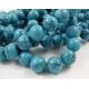 Synthetic turquoise beads 14 mm, 1 pcs. AK0828