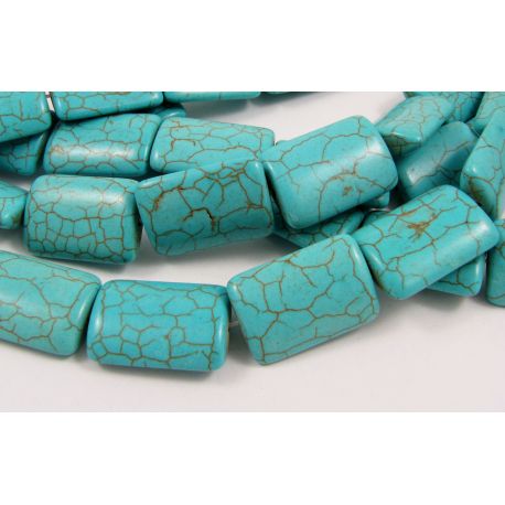 Synthetic turquoise beads 25x18 mm, 1 pcs. AK0832