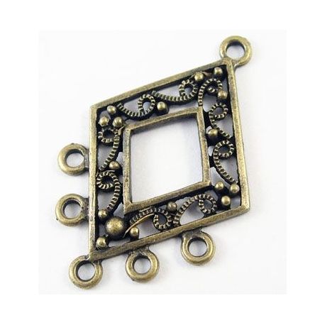 Links connectors "Diamond" 40x26 mm, 1 pcs. MD0755