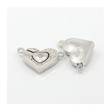 Magnetic "Heart" magnetic clasp 24x14 mm, 1 pcs. MD0791
