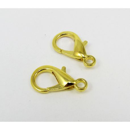 Sulgur - karabiin, kuldvärv, suurus 21x12 mm