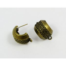 Earrings hooks 22x14 mm, 3 pairs