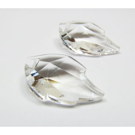 SW crystal pendant "Sheet" 25x15 mm, 1 pcs. SW0005