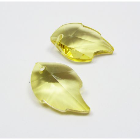 SW crystal pendant "Sheet" 25x15 mm, 1 pcs. SW0006