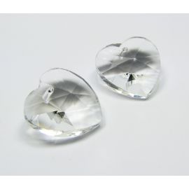SW kristalo pakabukas "Širdelė" 18 mm, 1 vnt.
