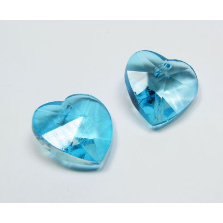SW crystal pendant "Heart" 18 mm, 1 pcs. SW0014