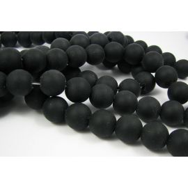 Šungito karoliukų gija 6 mm AK0868