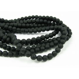 Šungito karoliukų gija 4 mm AK0867