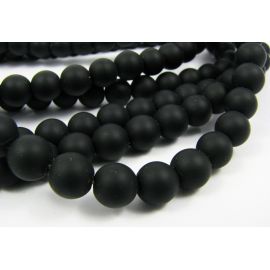 Šungito karoliukų gija 8 mm AK0869