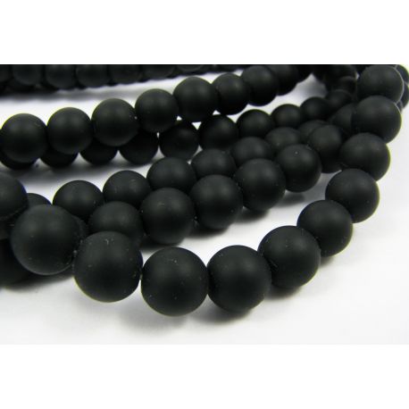 Šungito karoliukų gija 8 mm AK0869