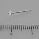 Auskarų kabliukai 925 pusiau gręžtam karoliukui, 12x6 mm, 1 pora AG0008