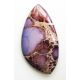 Jaspio akmens kabošona violeta krāsa 51x26x5mm