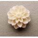 Kama - flower white round shape 16x8mm
