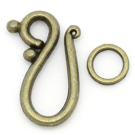 Halskettenverschluss 21x12 mm, 1 Stck. MD0928