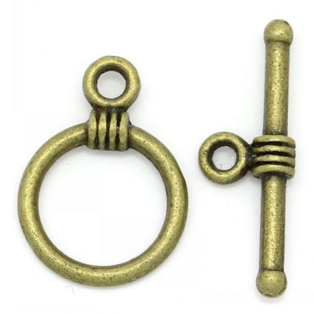 Halskettenverschluss 19x16 mm, 4 Zifferblatt MD0937
