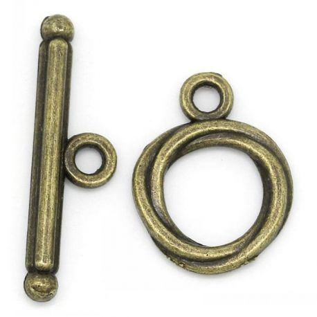 Halskettenverschluss 17x13 mm, 2 Zifferblatt MD0938