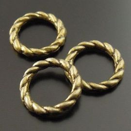 Closed decorative jump rings 8 mm, 10 pcs. MD0960