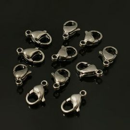 Nerūdijančio plieno užsegimas 10x6 mm, 1vnt. MD1020