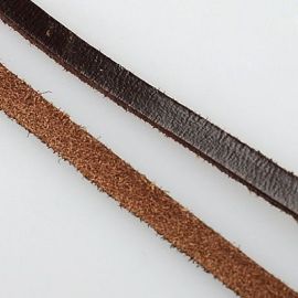 Dabīgās ādas siksniņa 5x2 mm, 1 m