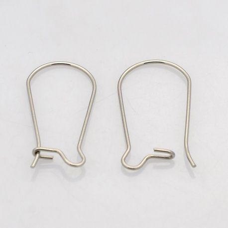 Nerūsējošā tērauda āķi auskariem 20x10 mm, 4 pāri MD1096