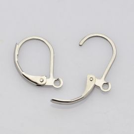 Stainless steel earrings 15x10 mm, 2 pairs