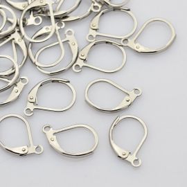 Stainless steel earrings 15x10 mm, 2 pairs