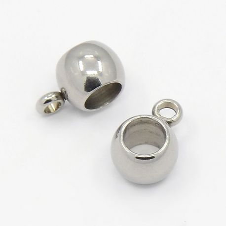 Nerūsējošā tērauda kulonu turētājs 6x5 mm, 1 gab. MD1125