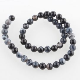 Agāta pērlītes 8 mm šķipsnas
