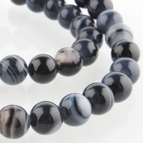 Agāta pērlītes 8 mm šķipsnas AK0882