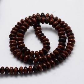 Obsidiaani helmeste lõng 6x4 mm