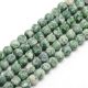 Green spot stone beads strand 8 mm AK0927