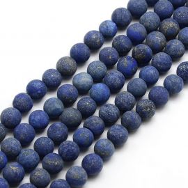 Lapislazuli-Perlenfaden, blau, runde Form 8 mm