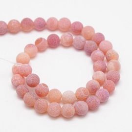 Agāta pērlītes 8 mm šķipsnas
