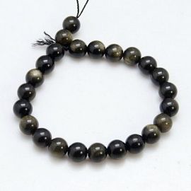 Obsidiaani helmeste lõng 8 mm