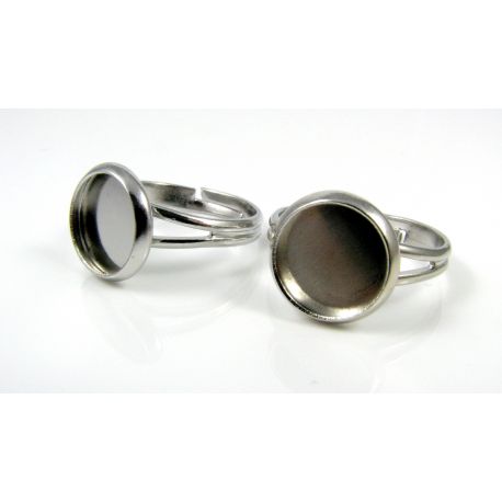 Ring base for cabochon / camouflage 10 mm, 1 pcs. MD1007
