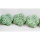 Lava beads green flower shape 26 mm