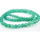 Agate beads green round shape 4 mm