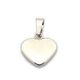 Stainless steel pendant "Heart" 17 mm, 1 pcs. MD1335