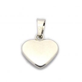 Stainless steel pendant "Heart" 17 mm, 1 pcs.