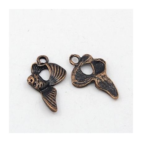 Anhänger „Fisch“ 20x12 mm, 6 Stk. MD1352