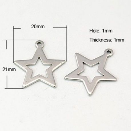 Roostevabast terasest ripats "Star" 21mm, 1 tk. MD1356