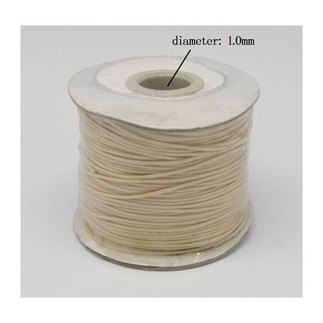 Waxed polyester cord 1.00 mm 1 m VV0479