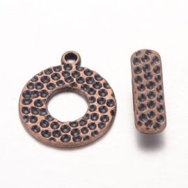 Vėrinio užsegimas su lazdele 19x7 mm, 2 rink.