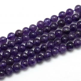 Natürlicher Amethyst Perlenstrang 6 mm
