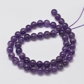 Natural Amethyst beads strand 8-9 mm, 1 strand 