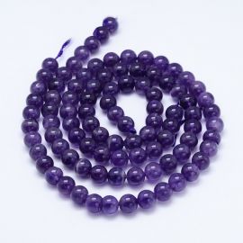 Ametista krelles 12 mm, 4 vienības.