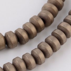 Synthetic hematite beads strand 4x2.5 mm AK1059