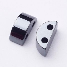Sünteetilised hematiidist helmed 13 mm, 4 tk.
