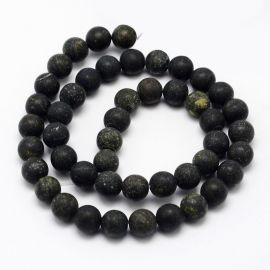 Natūralūs Serpantino karoliukų gija 8 mm